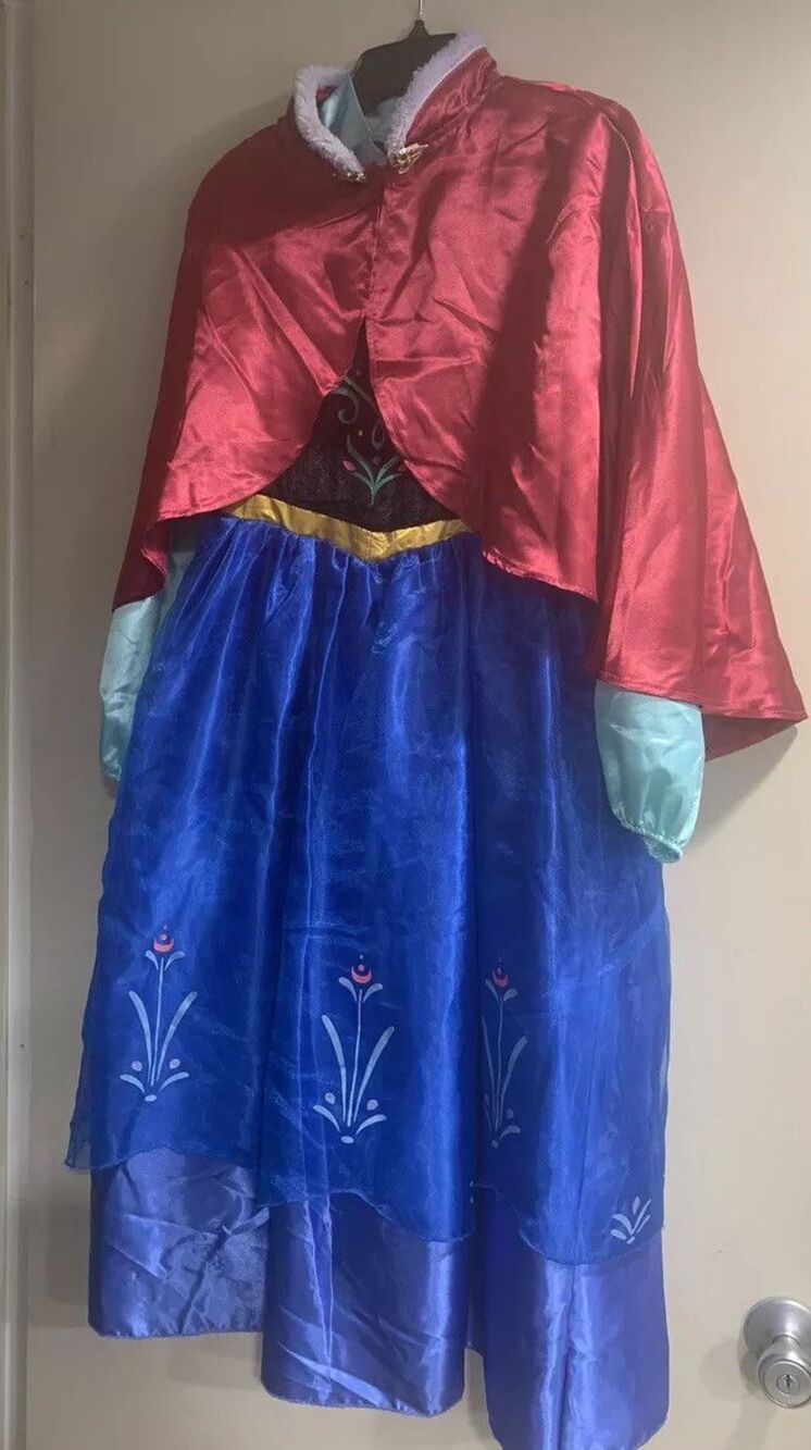 DISNEY STORE FROZEN "ANNA" Costume Girls Size 9/10 Halloween Princess Dress Up - Picture 9 of 11